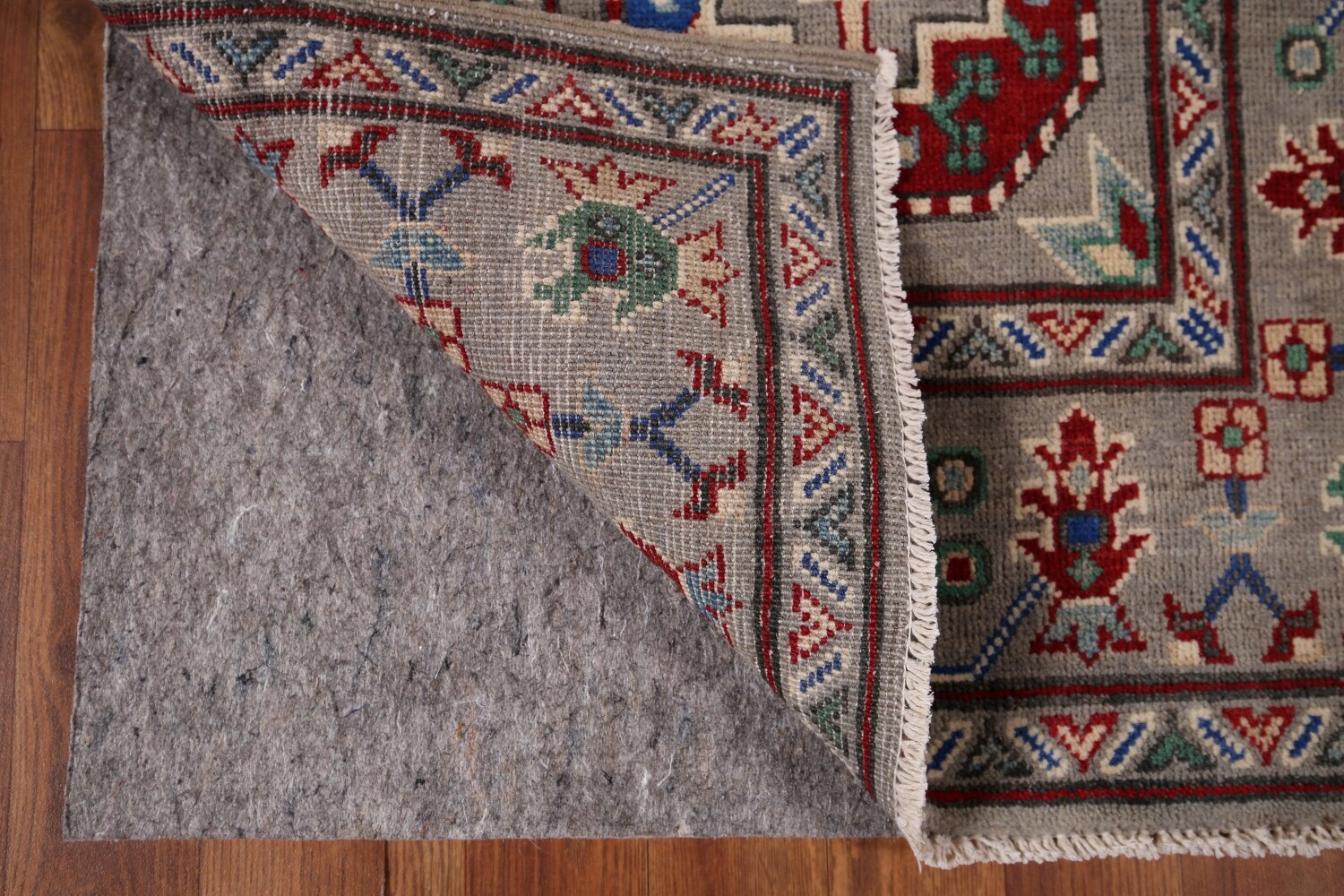 Handmade Kazak Oriental Runner Rug 3x13