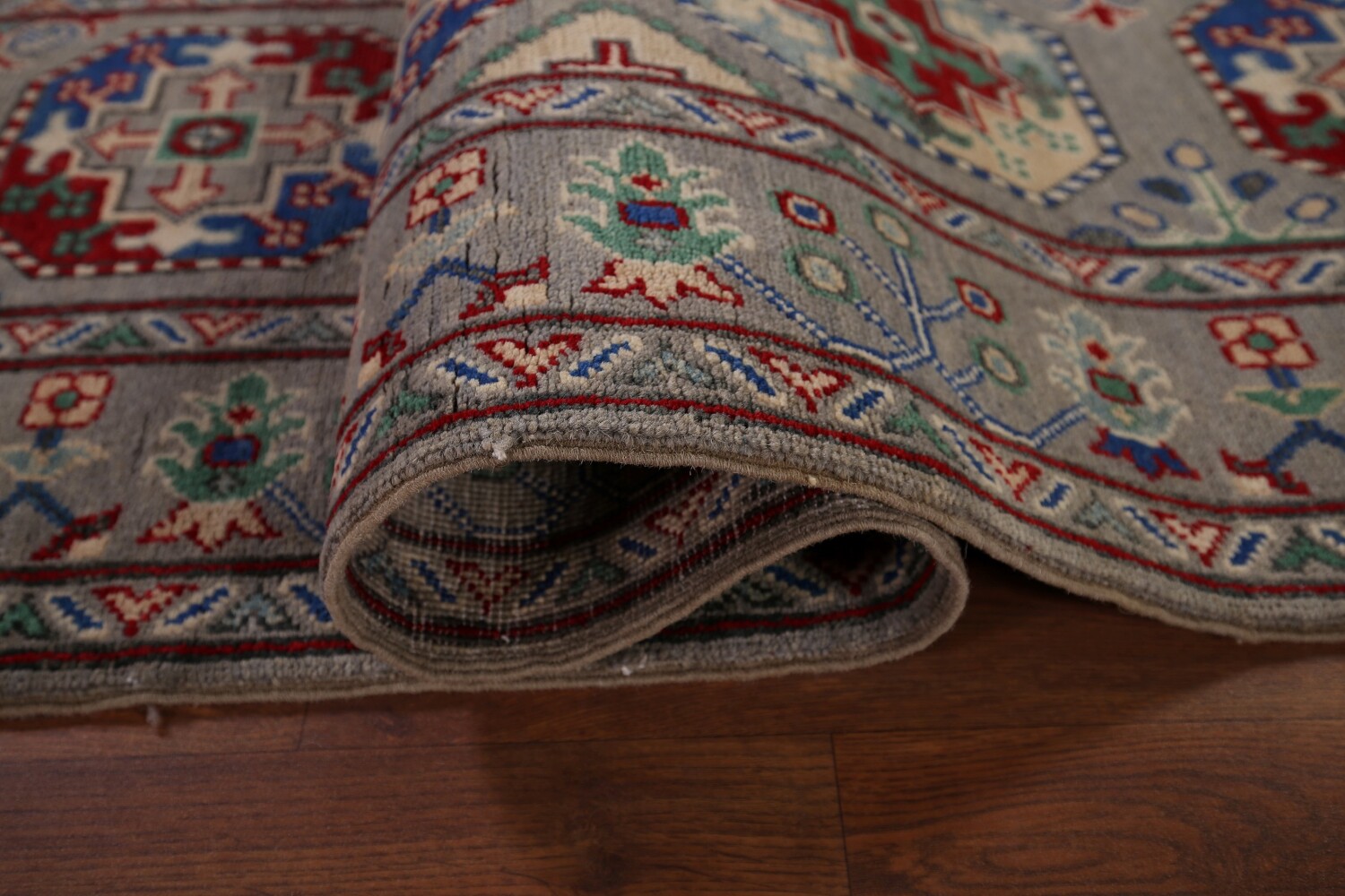 Handmade Kazak Oriental Runner Rug 3x13