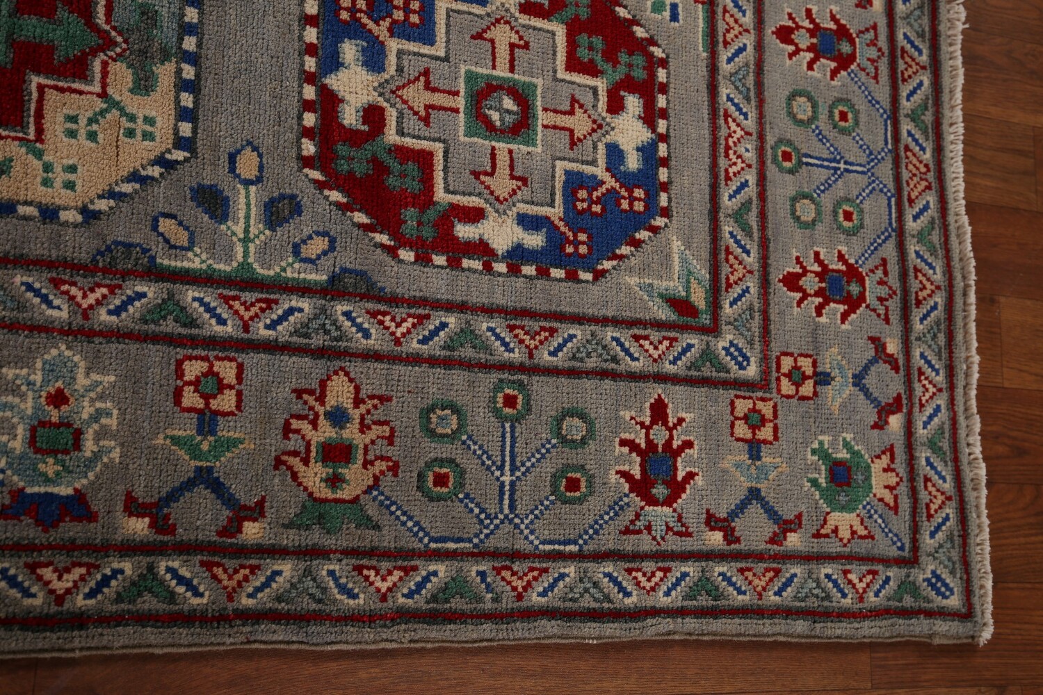 Handmade Kazak Oriental Runner Rug 3x13