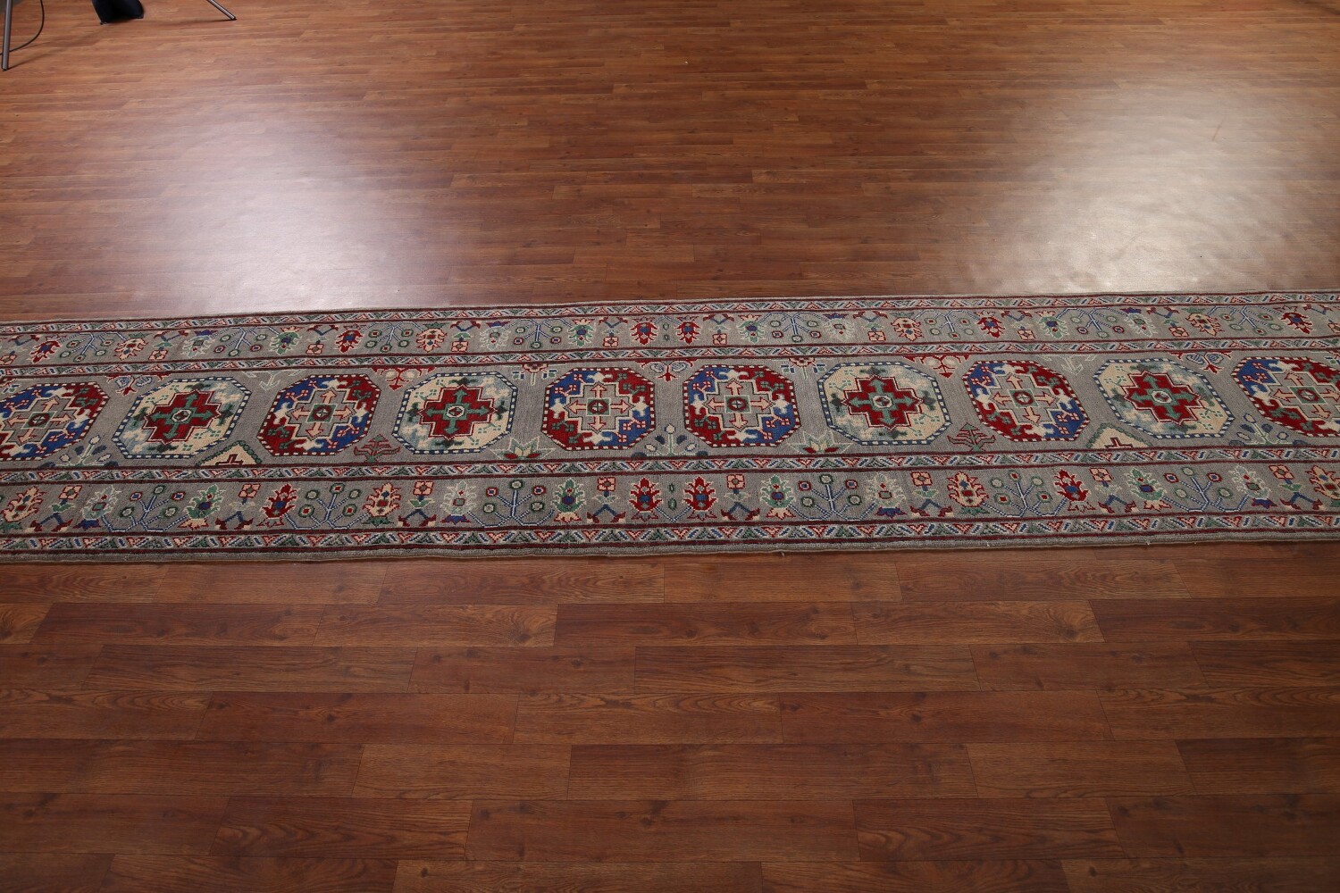 Handmade Kazak Oriental Runner Rug 3x13