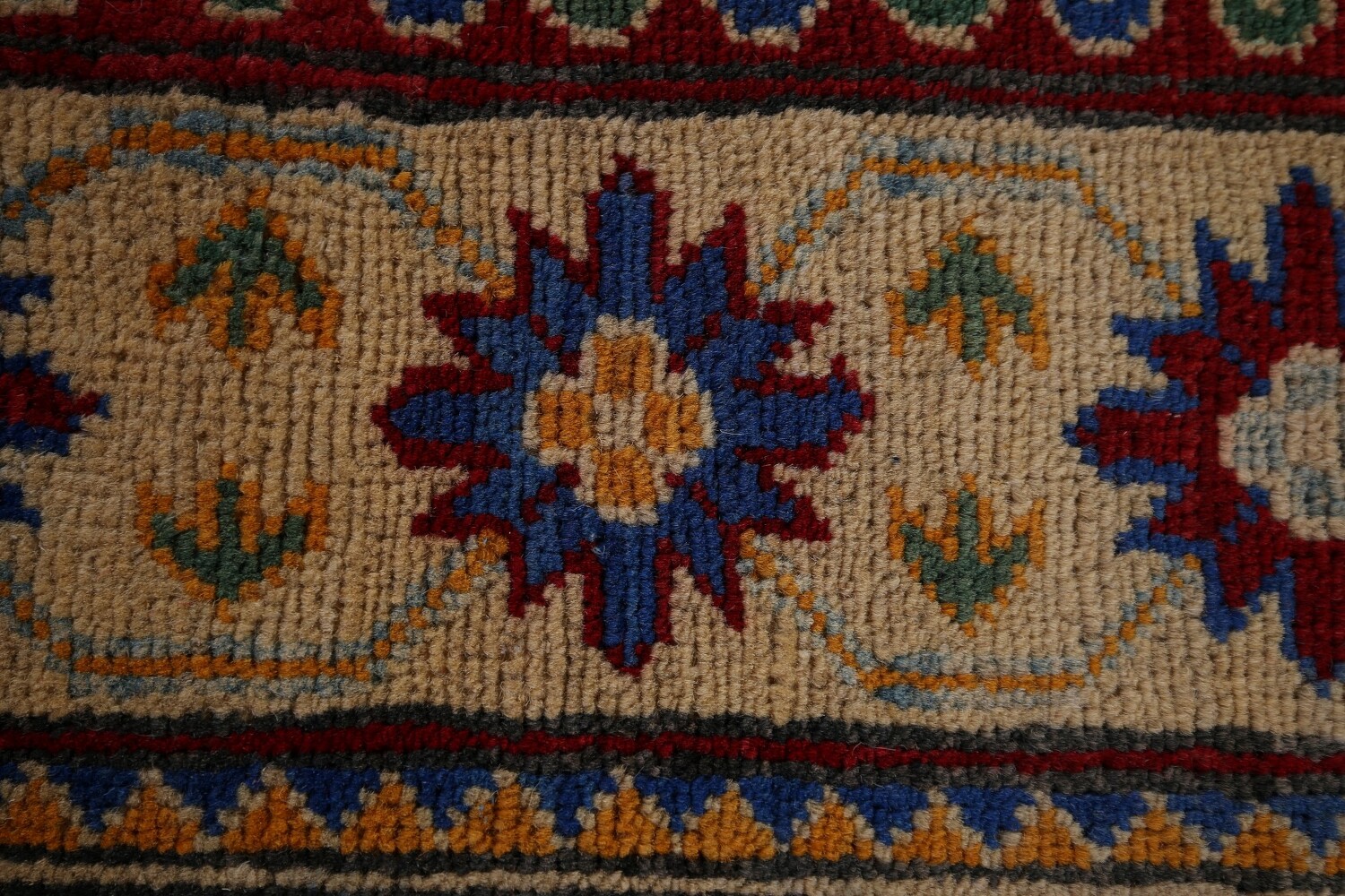 Light Blue Kazak Handmade Runner Rug 3x21