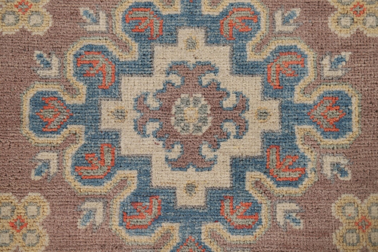 Geometric Kazak Oriental Runner Rug 3x10