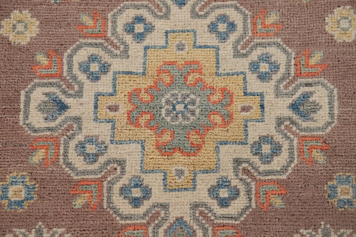 Geometric Kazak Oriental Runner Rug 3x10