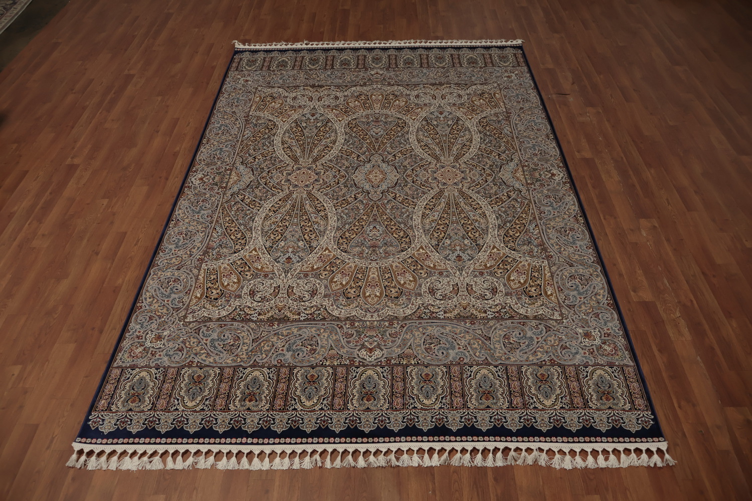 Elegant Handcrafted Qum Area Rug 7x10 with Timeless Classic Design