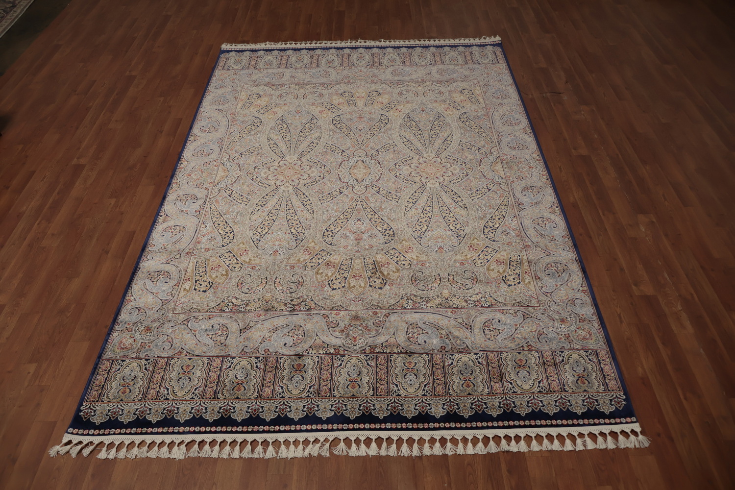 Elegant Handcrafted Qum Area Rug 7x10 with Timeless Classic Design