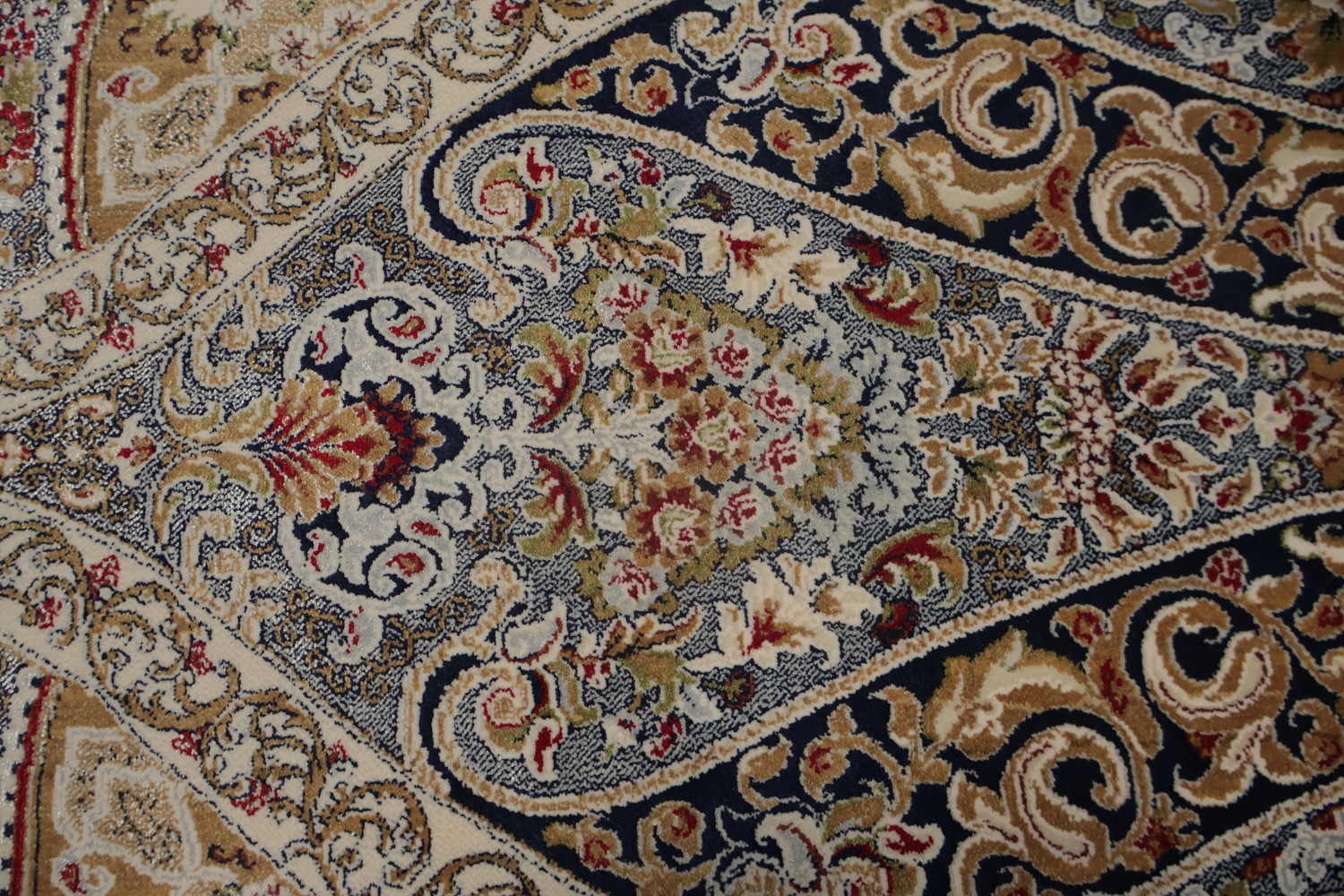 Elegant Handcrafted Qum Area Rug 7x10 with Timeless Classic Design