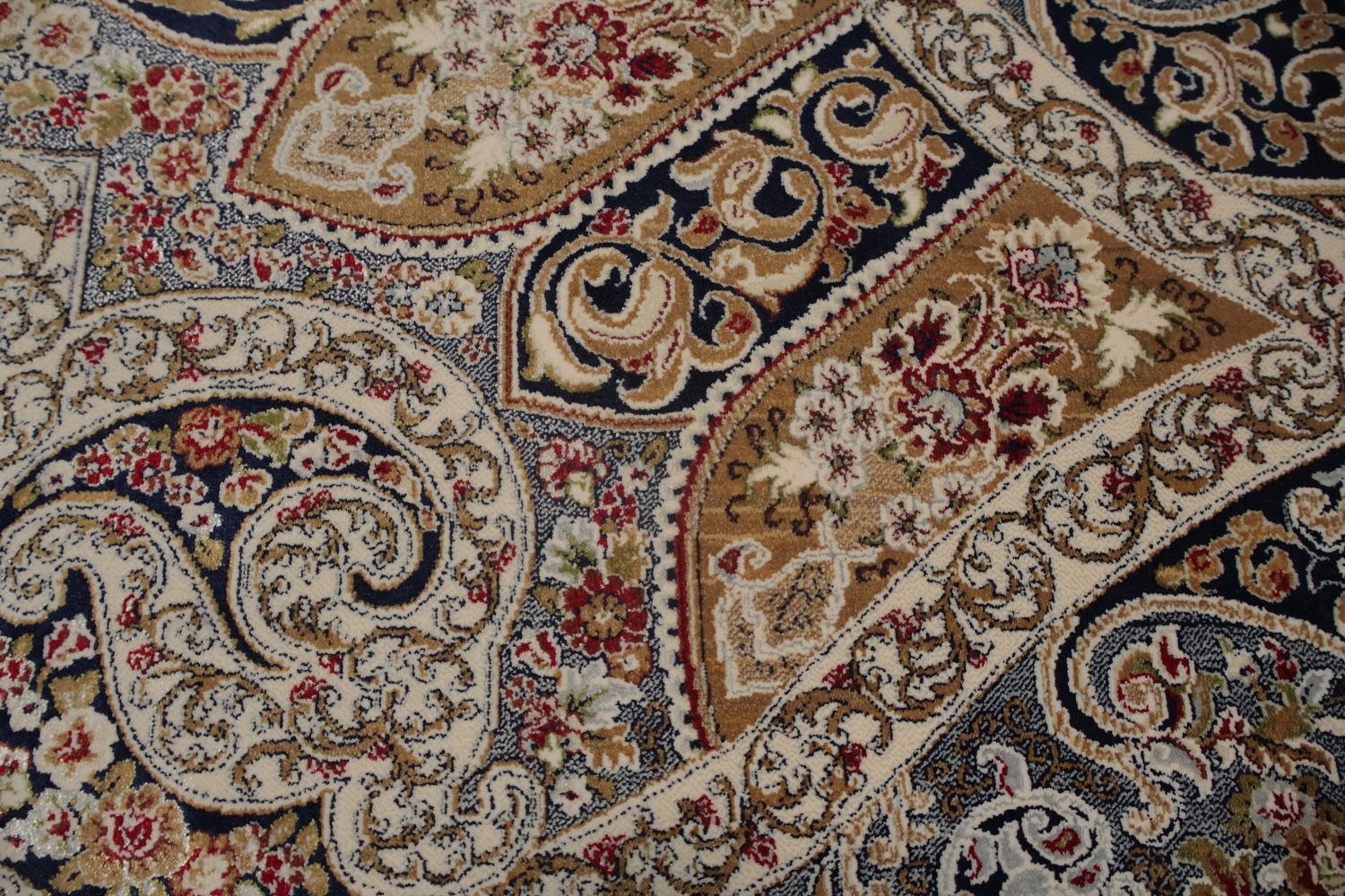 Elegant Handcrafted Qum Area Rug 7x10 with Timeless Classic Design