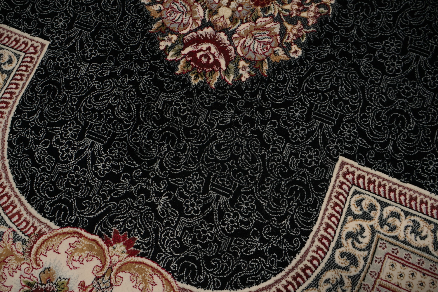 Exquisite Traditional Qum Area Rug 7x10 with Ornate Centerpiece Detail