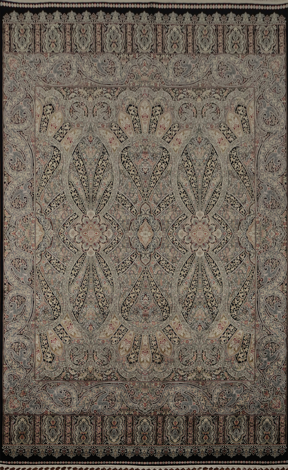 Traditional Qum Turkish Living Room Rug 7x10
