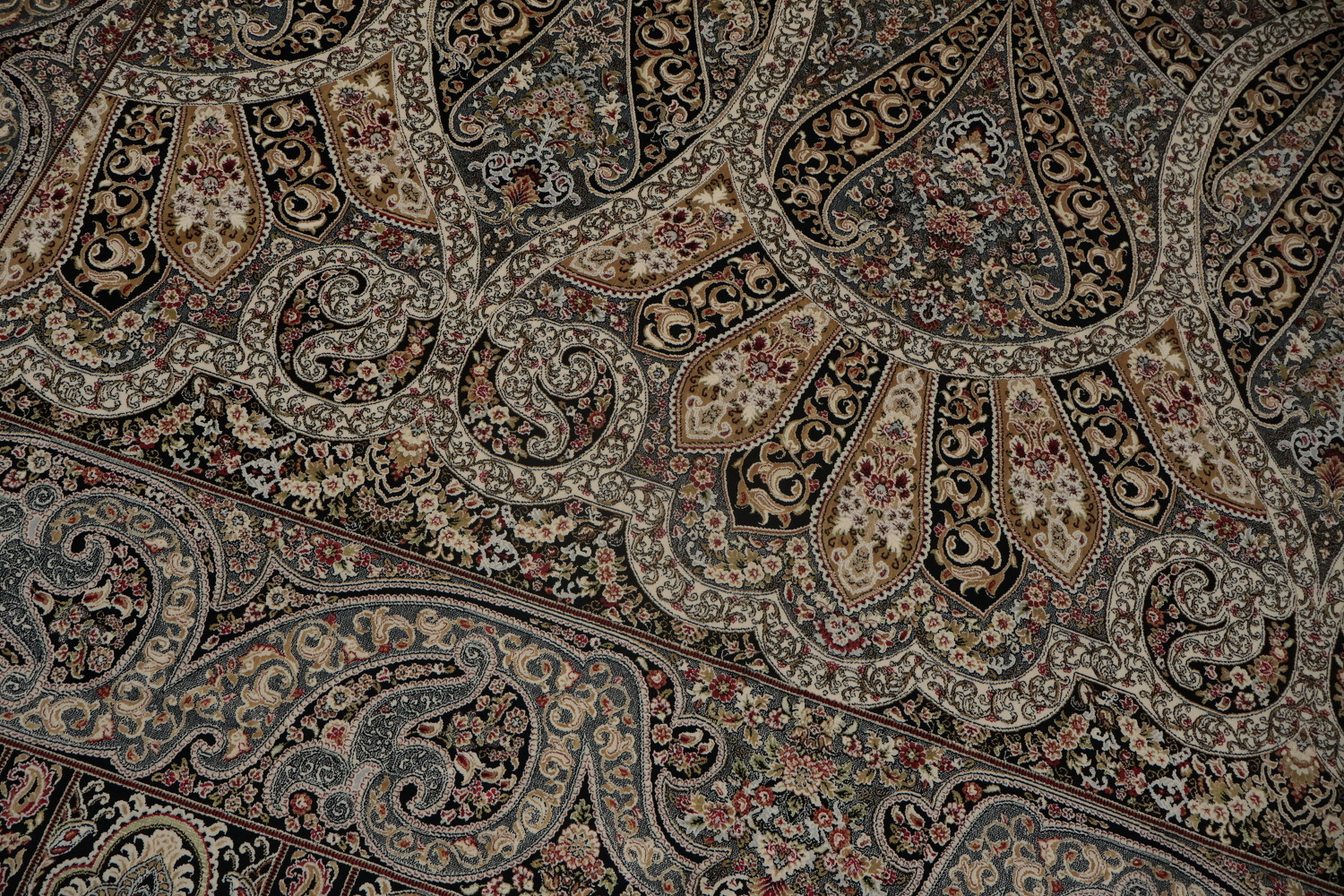 Traditional Qum Turkish Living Room Rug 7x10