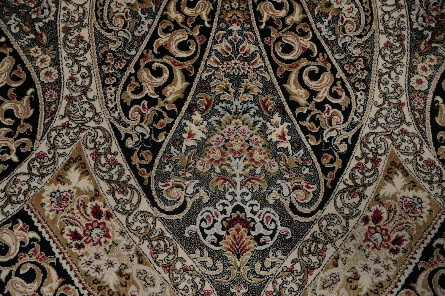 Traditional Qum Turkish Living Room Rug 7x10
