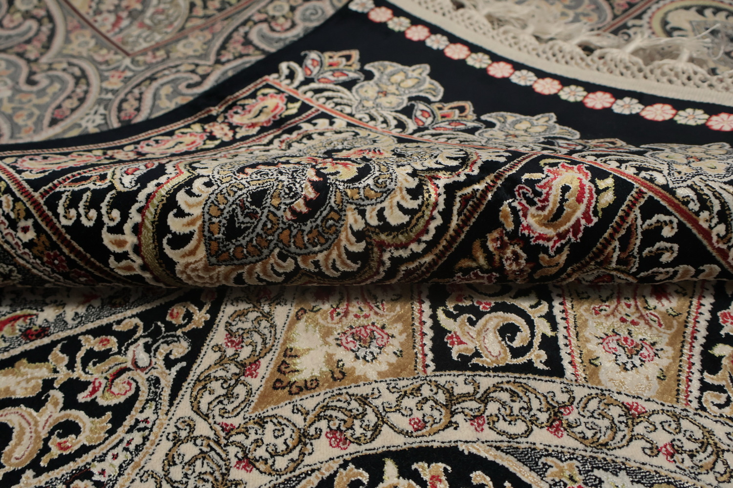 Traditional Qum Turkish Living Room Rug 7x10