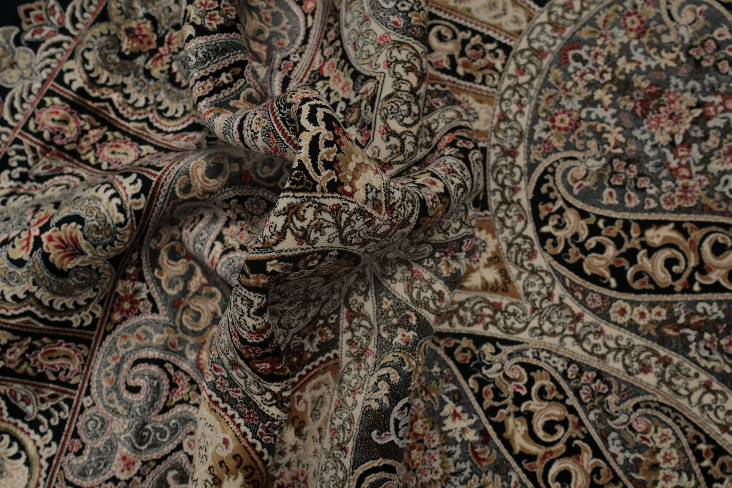 Traditional Qum Turkish Living Room Rug 7x10