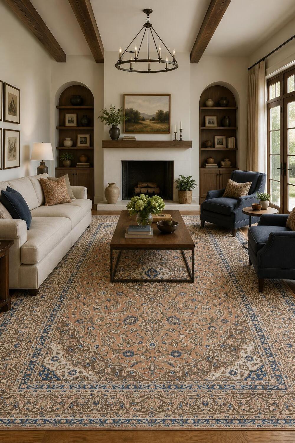 Traditional Kashan Persian Area Rug 10x13