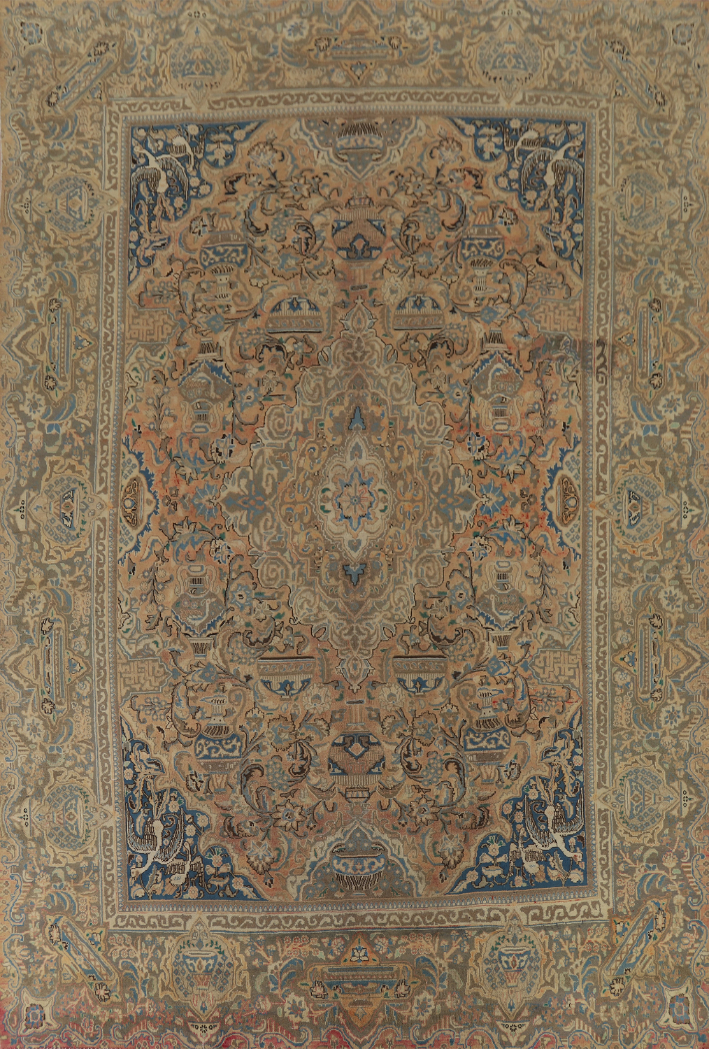 Handmade Wool Kashan Persian Area Rug 9x12