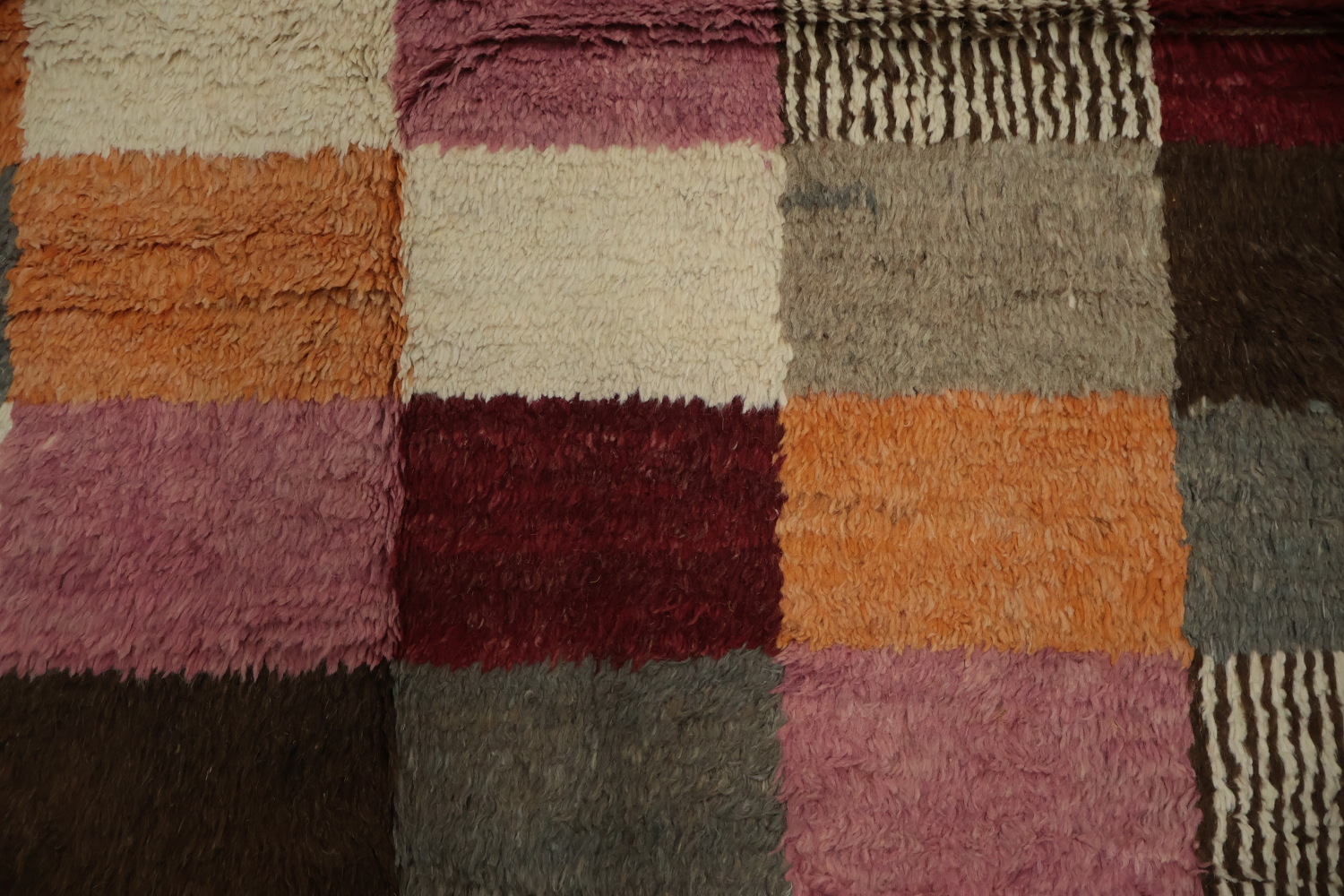 Checkered Moroccan Living Room Area Rug 6x9