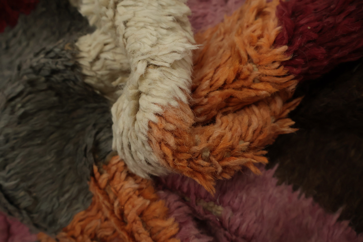 Checkered Moroccan Living Room Area Rug 6x9