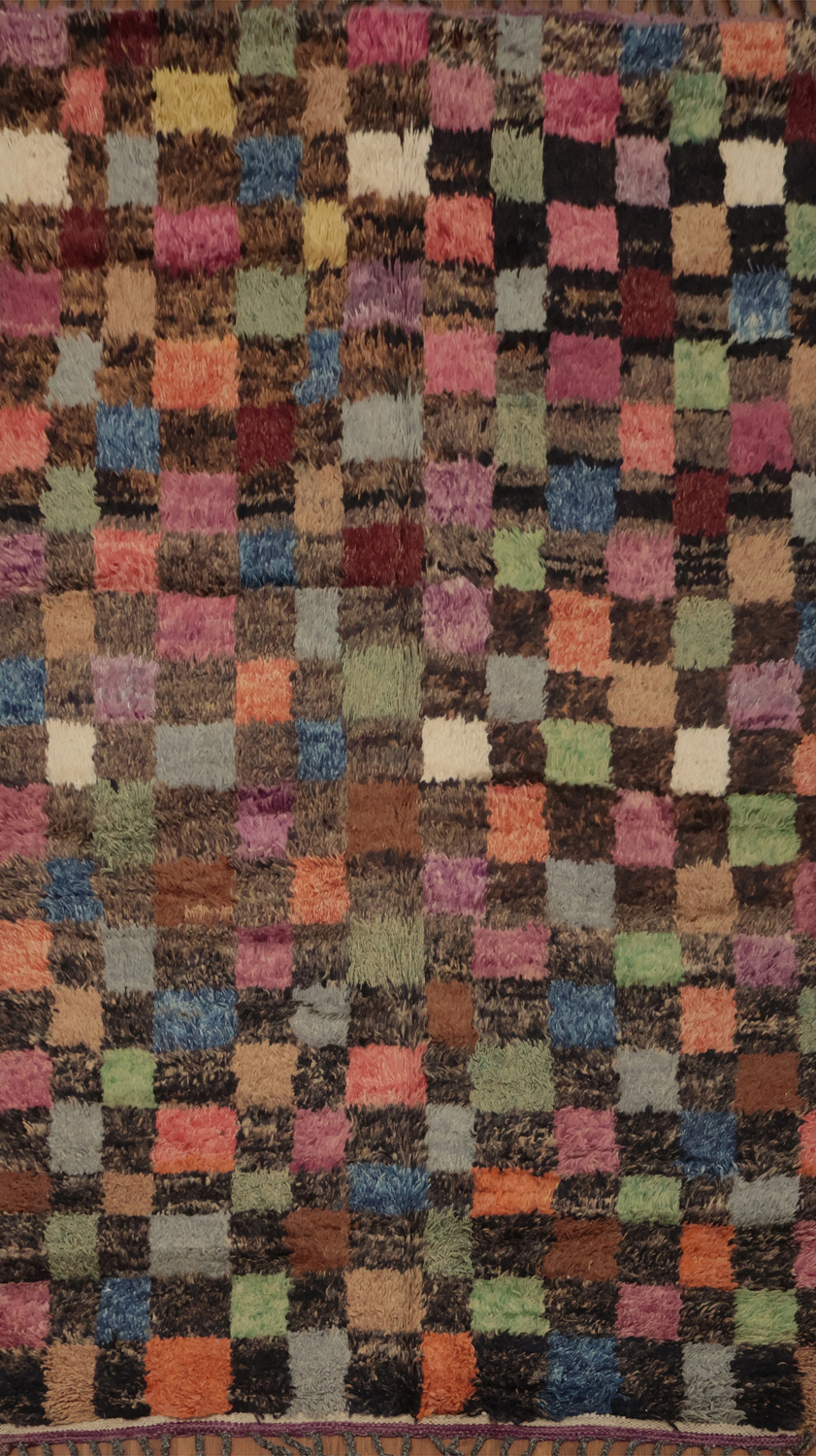 Checkered Moroccan Oriental Area Rug 5x8