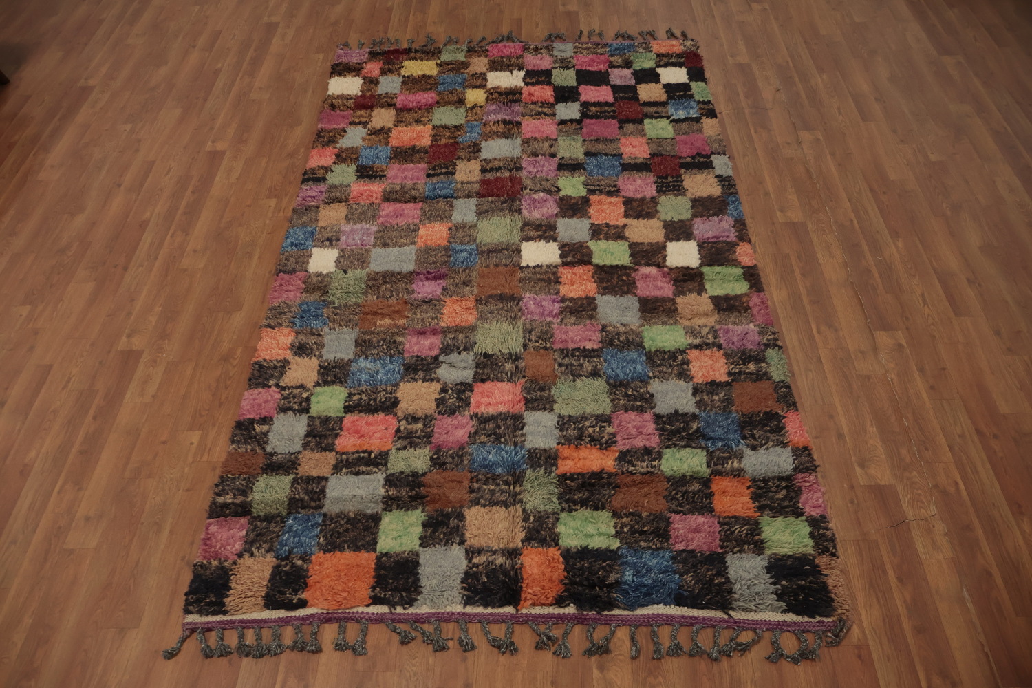 Checkered Moroccan Oriental Area Rug 5x8