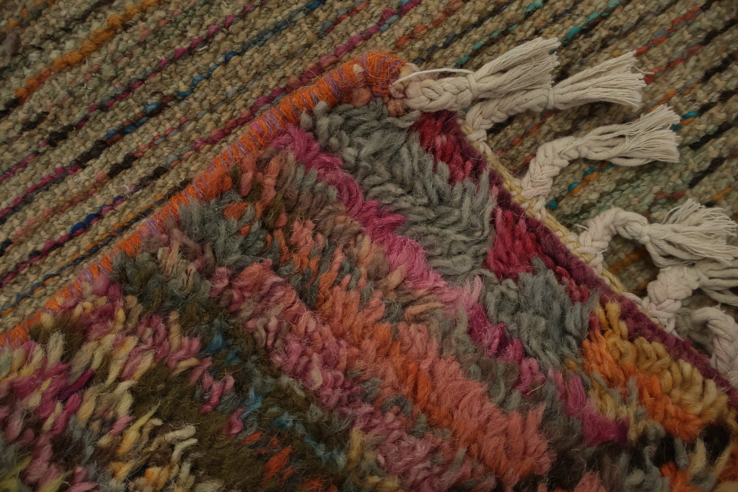 Trellis Wool Moroccan Oriental Accent Rug 4x7