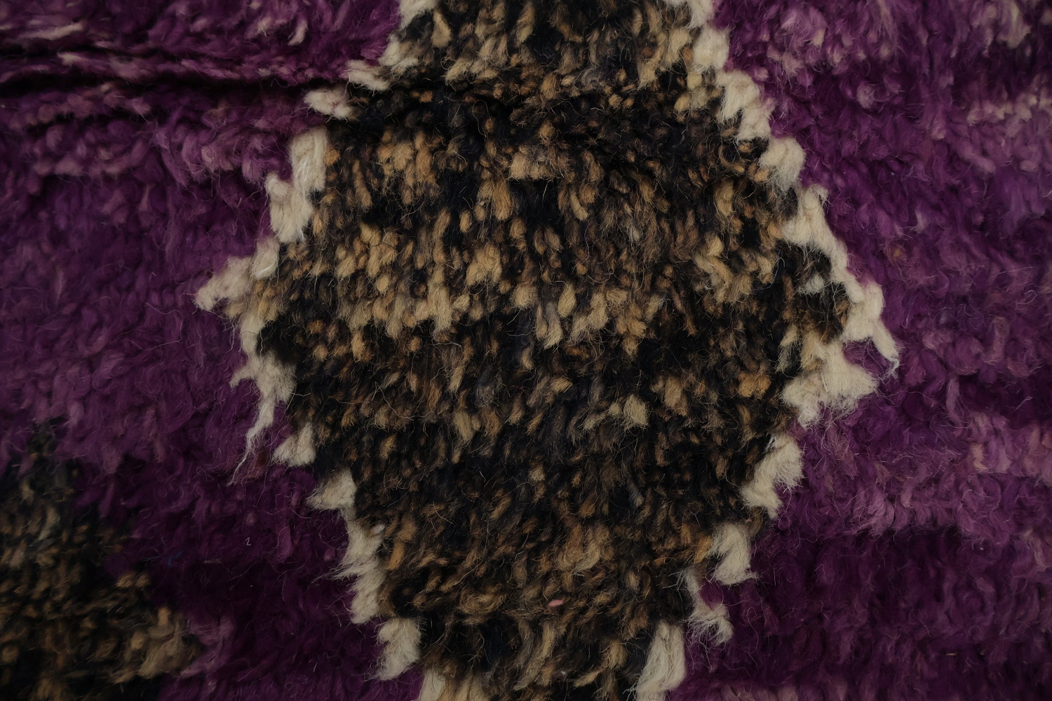 Colorful Moroccan Area Rug 5x9 with Geometric Patterns on Purple