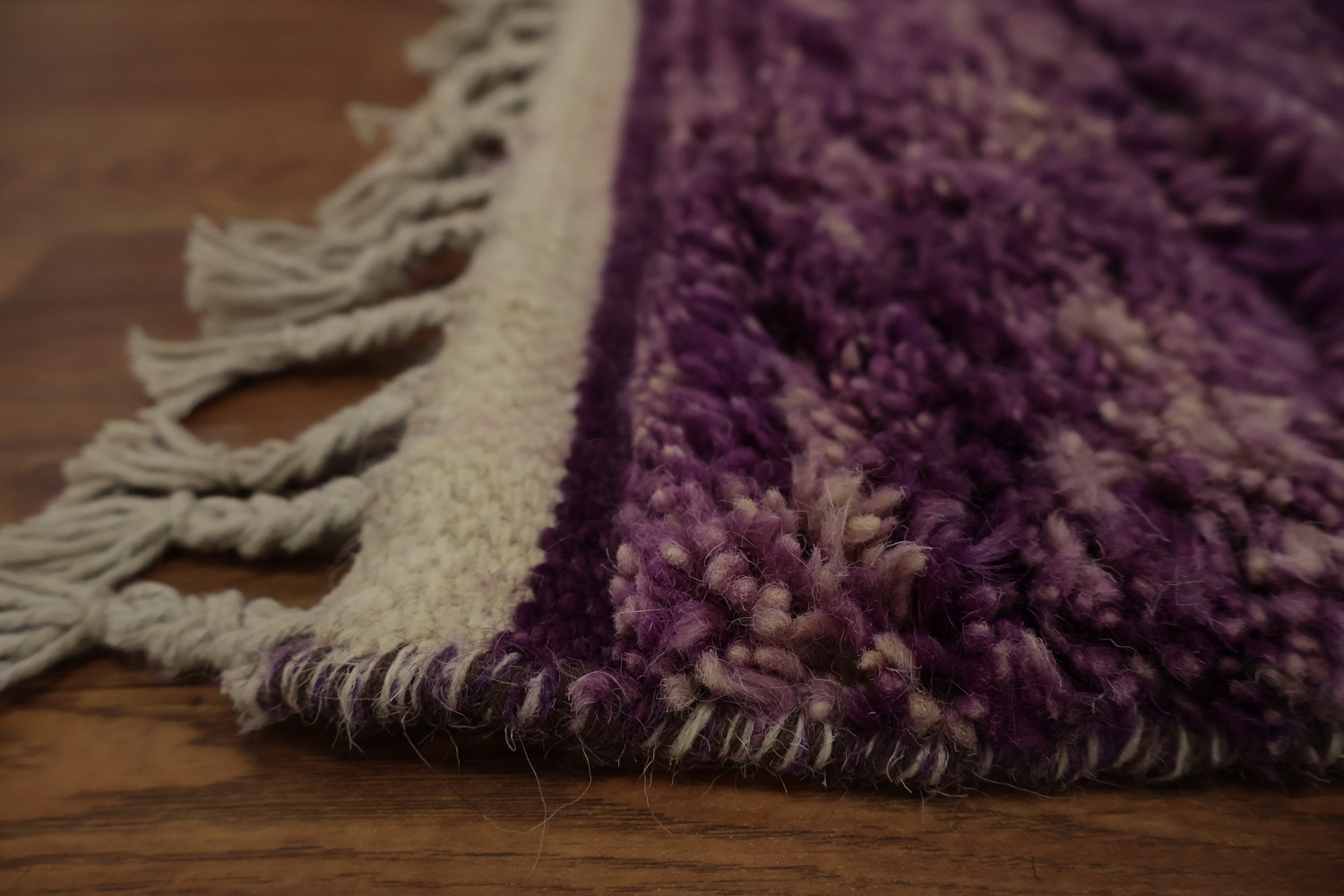 Colorful Moroccan Area Rug 5x9 with Geometric Patterns on Purple