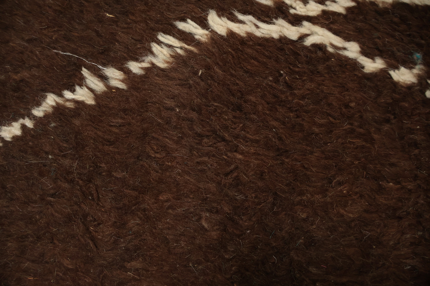 Brown Wool Moroccan Oriental Area Rug 5x9