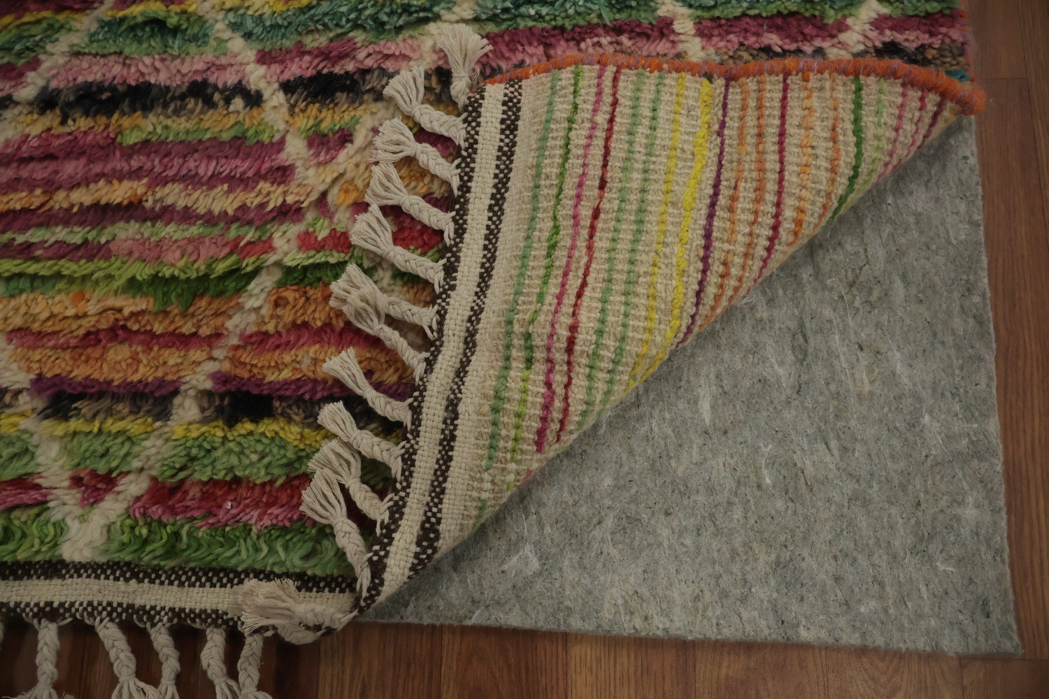 Colorful Woven Plush Moroccan Rug 4x7 for Style and Comfort