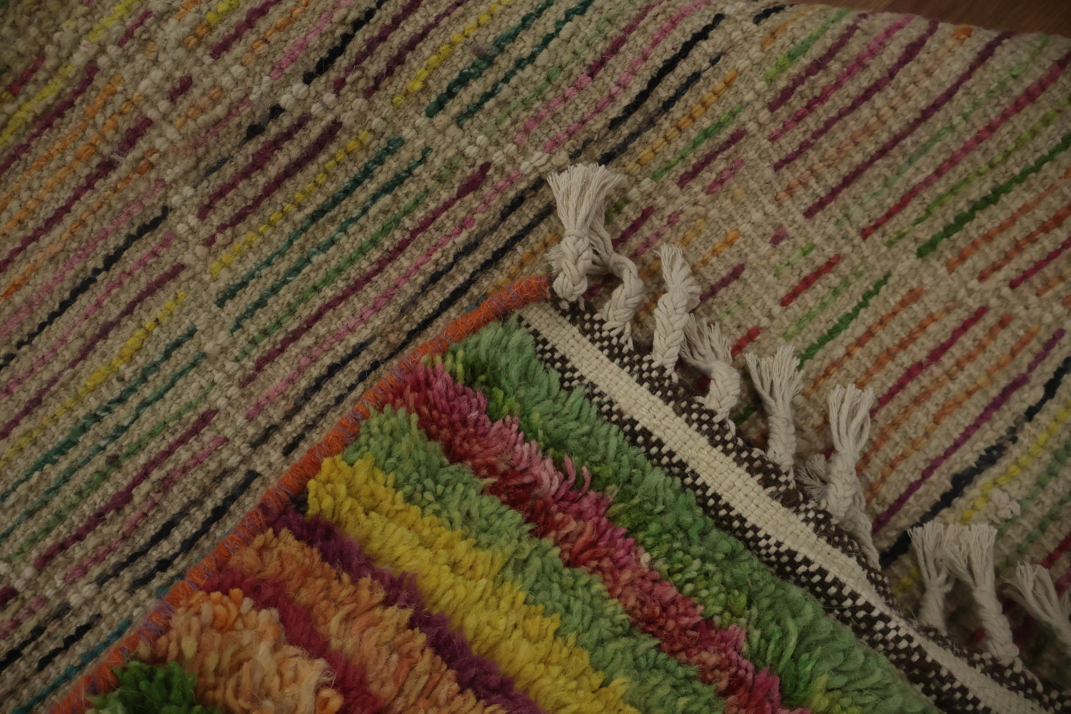 Colorful Woven Plush Moroccan Rug 4x7 for Style and Comfort