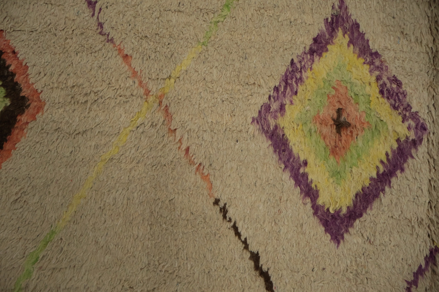 Trellis Geometric Moroccan Wool Area Rug 5x8