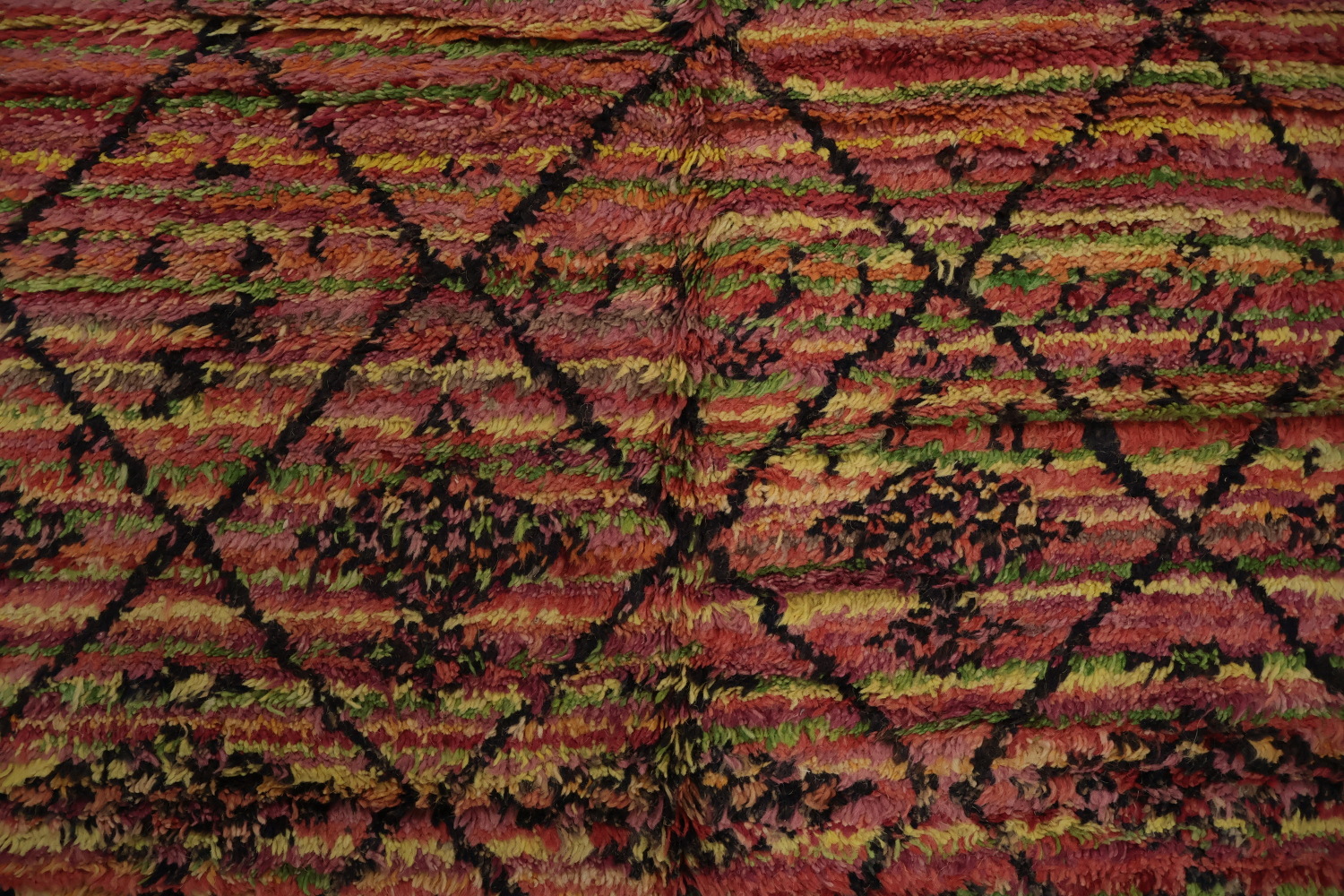 Trellis Wool Moroccan Oriental Area Rug 5x9