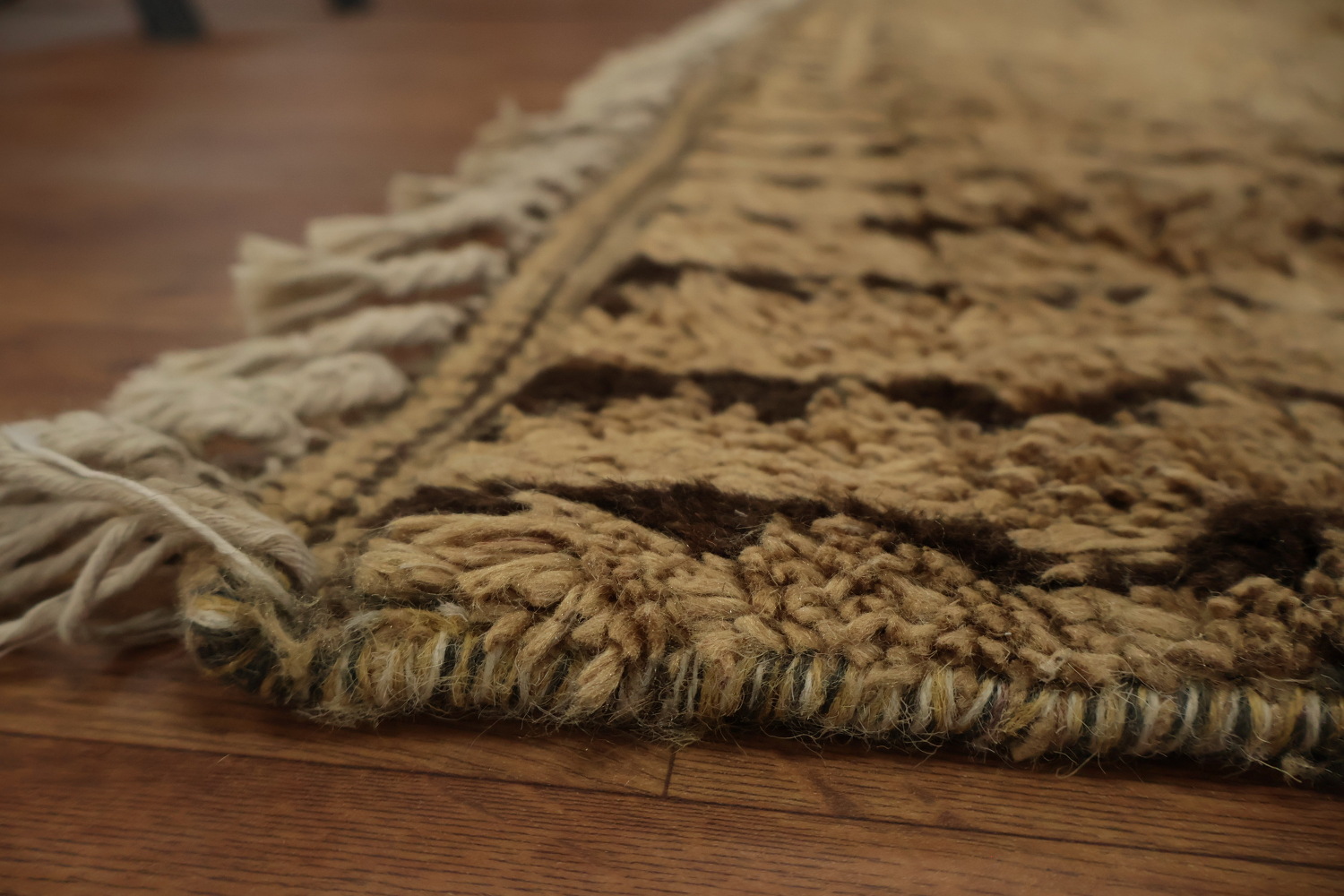 Chic Transitional Moroccan Area Rug 8x13 with Unique Artistic Patterns