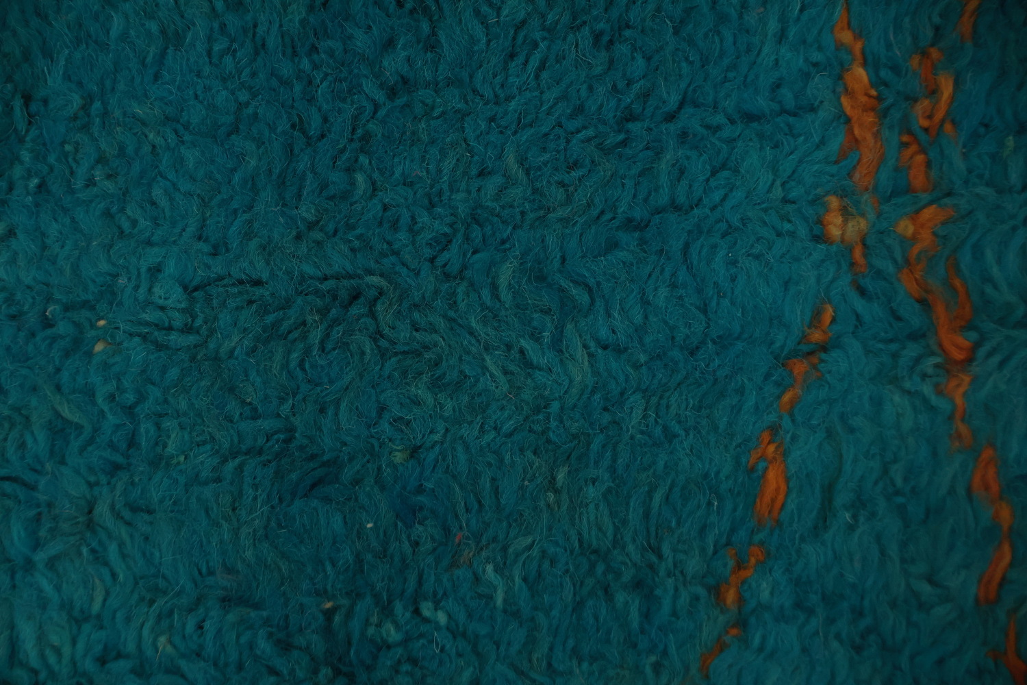 Ocean-Inspired Blue Moroccan Area Rug 5x8 with Diamond Accents