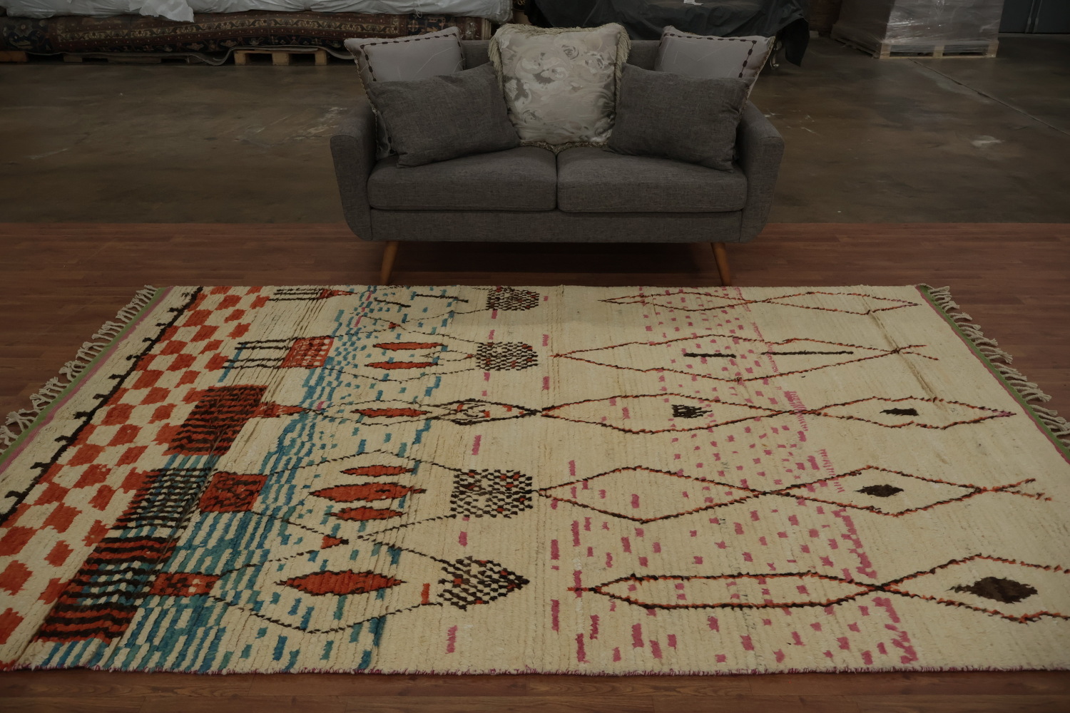 Artistic Comfort Geometric Plush Moroccan Area Rug 6x10