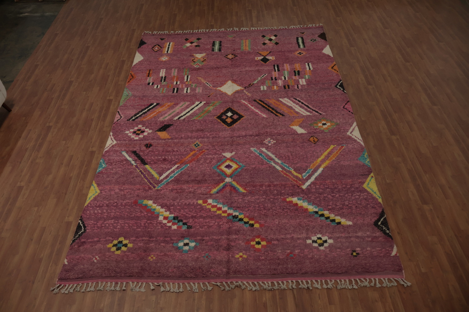 Geometric Moroccan Handmade Large Rug 10x15
