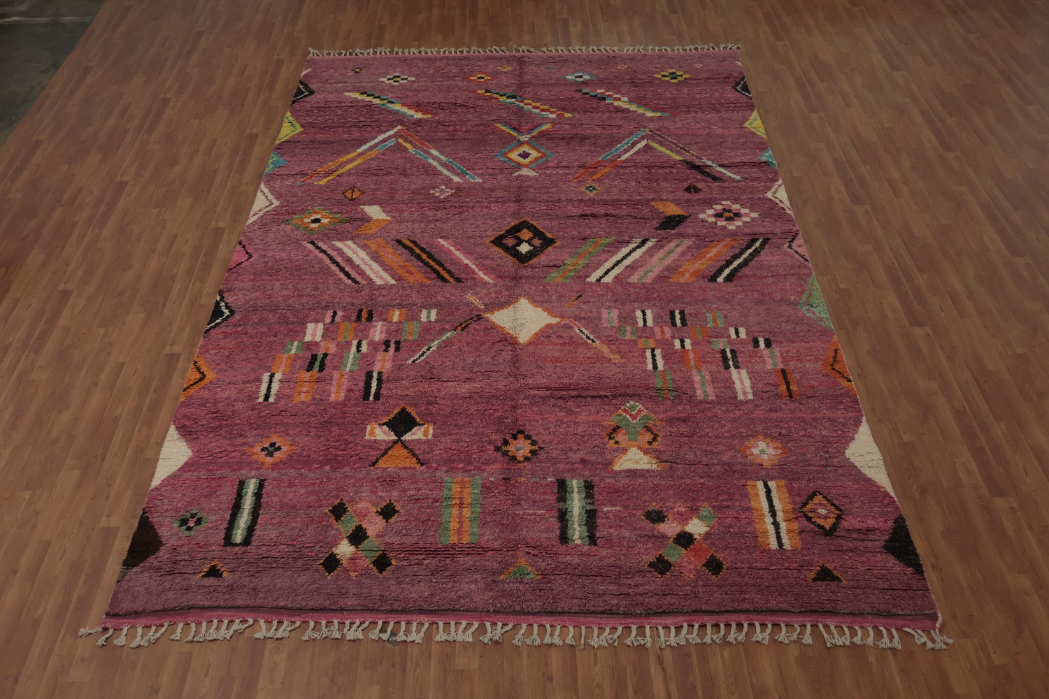 Geometric Moroccan Handmade Large Rug 10x15