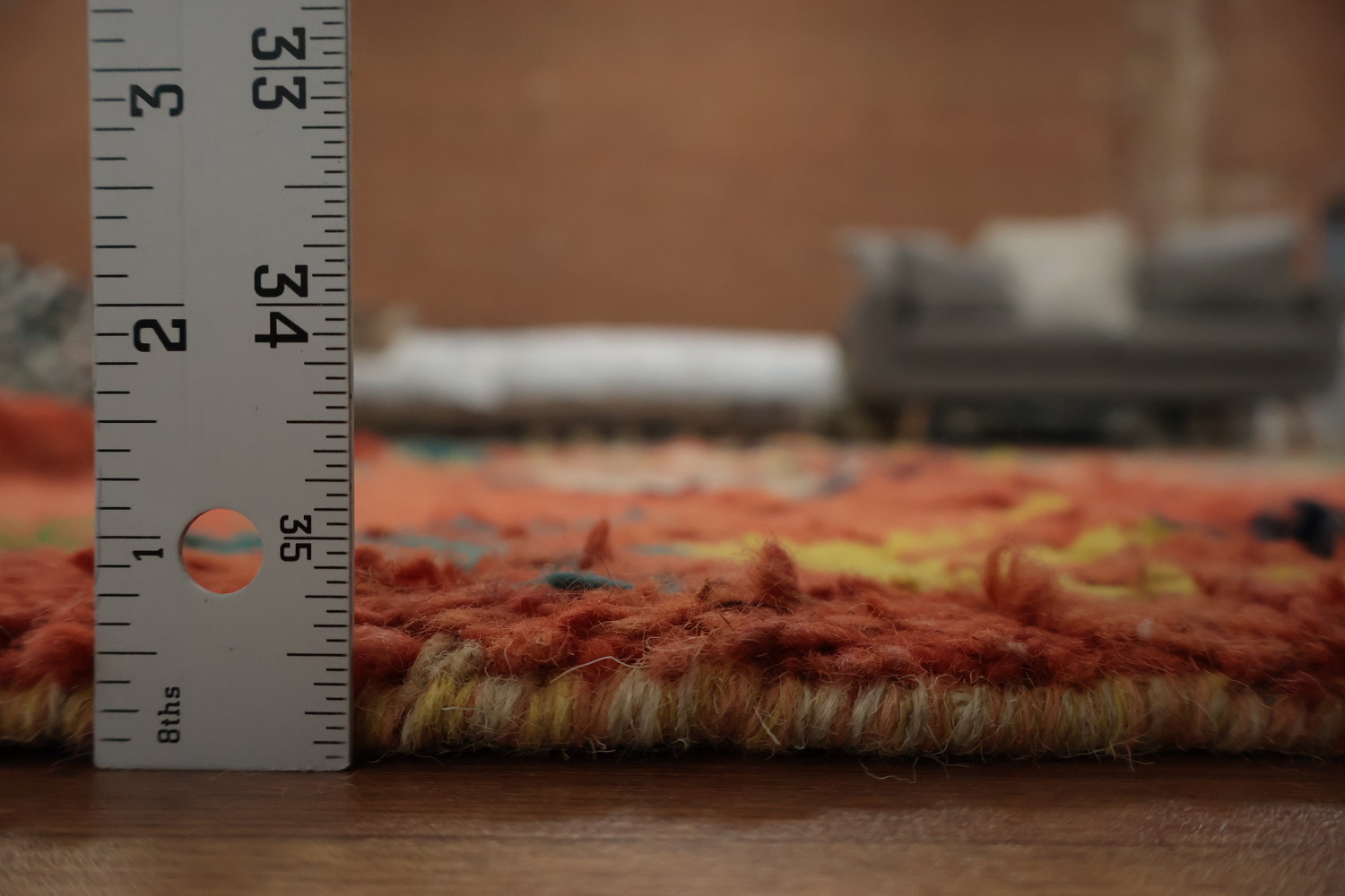 Bohemian Moroccan Area Rug 6x10 with Colorful Geometric Patterns