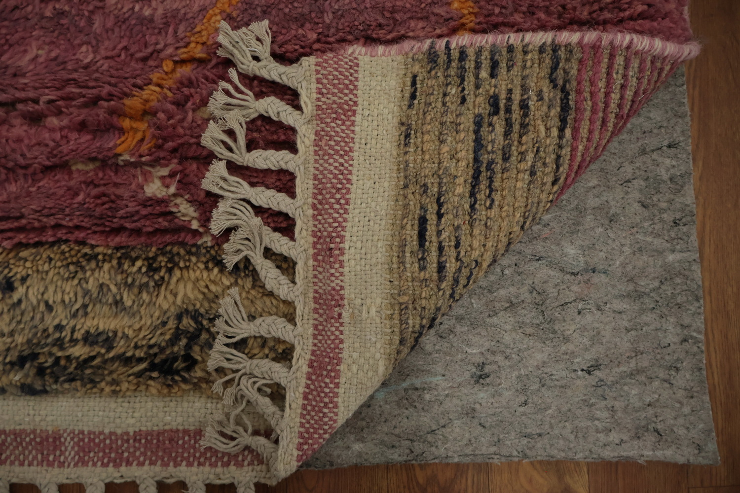 Unique Moroccan Area Rug 6x10 with Mixed Patterns and Colors