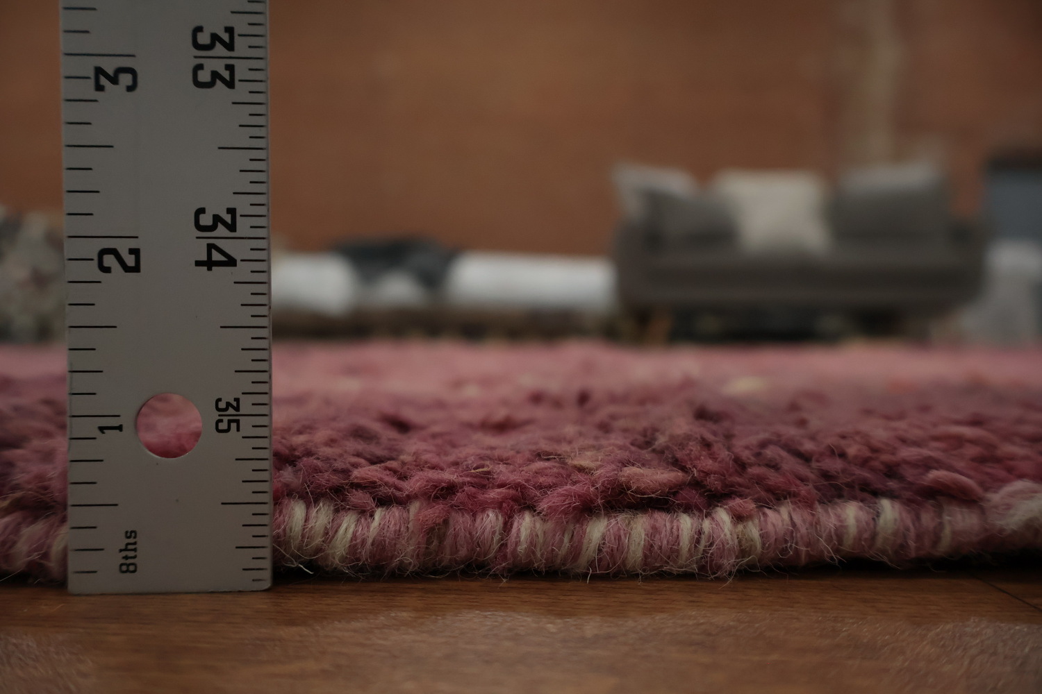 Unique Moroccan Area Rug 6x10 with Mixed Patterns and Colors