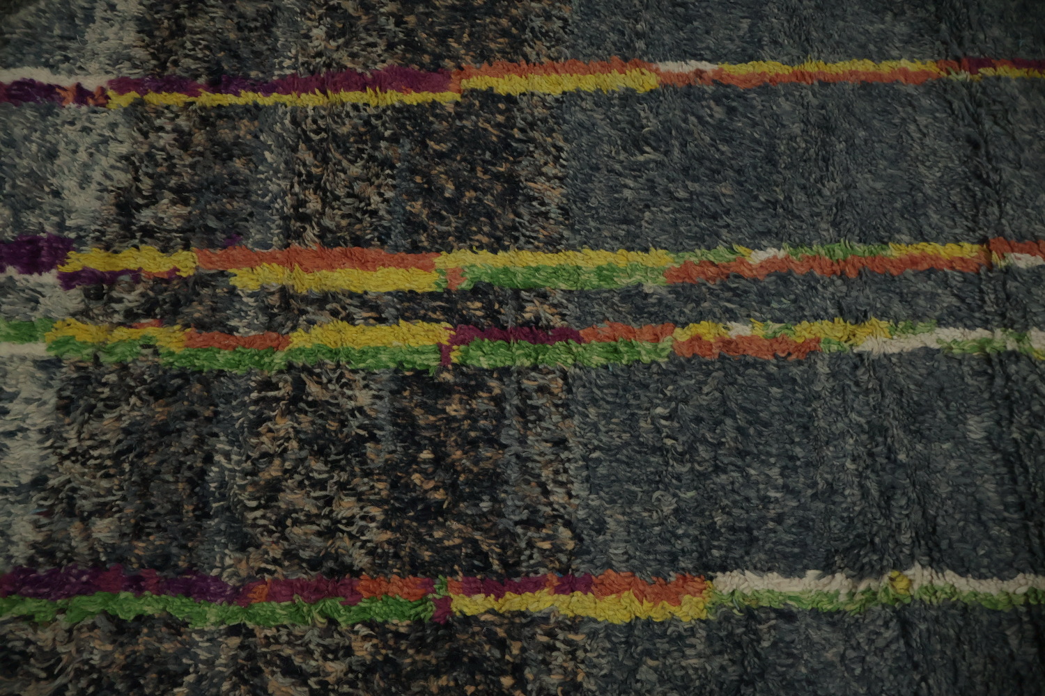 Colorful Linear Moroccan Area Rug 7x10 Perfect for Stylish Rooms