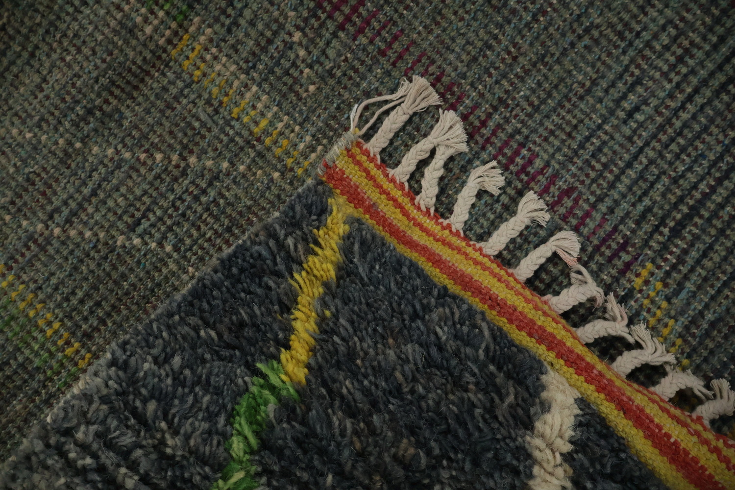 Colorful Linear Moroccan Area Rug 7x10 Perfect for Stylish Rooms