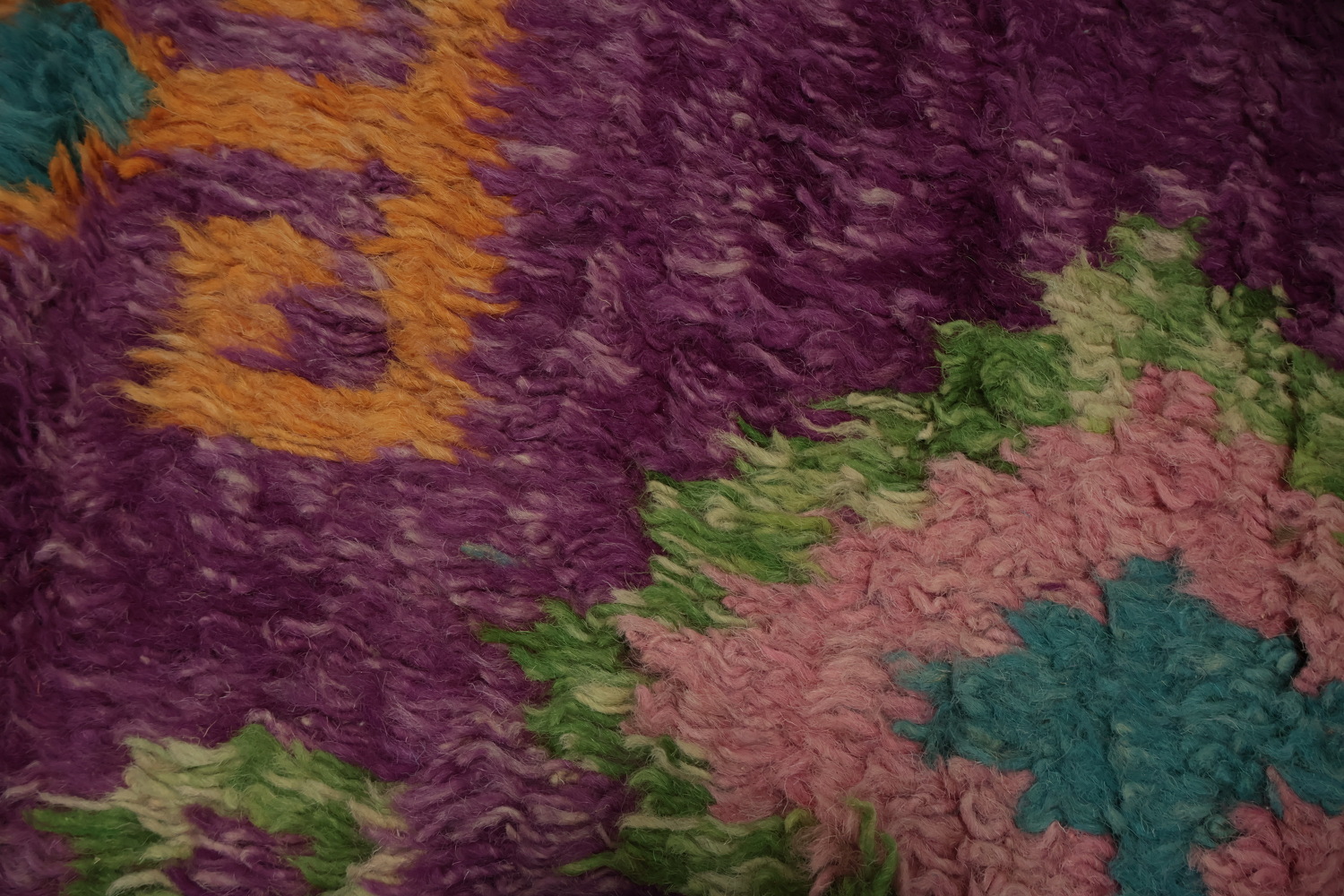 Add a Pop of Color Purple Tribal Plush Moroccan Area Rug 6x10
