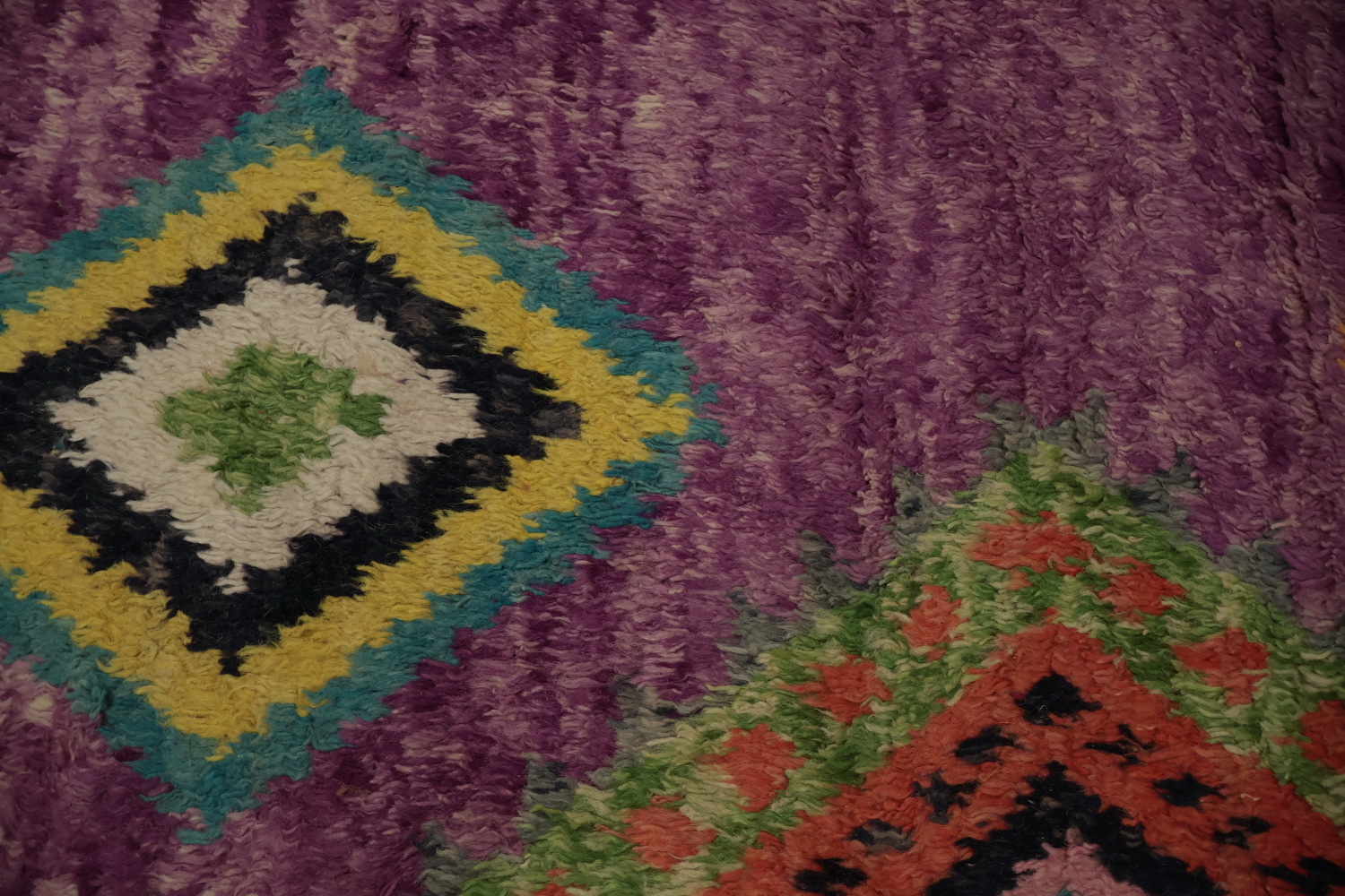 Add a Pop of Color Purple Tribal Plush Moroccan Area Rug 6x10