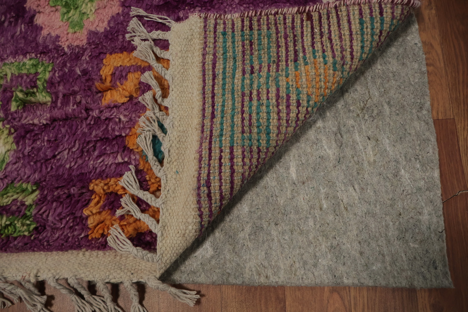 Add a Pop of Color Purple Tribal Plush Moroccan Area Rug 6x10