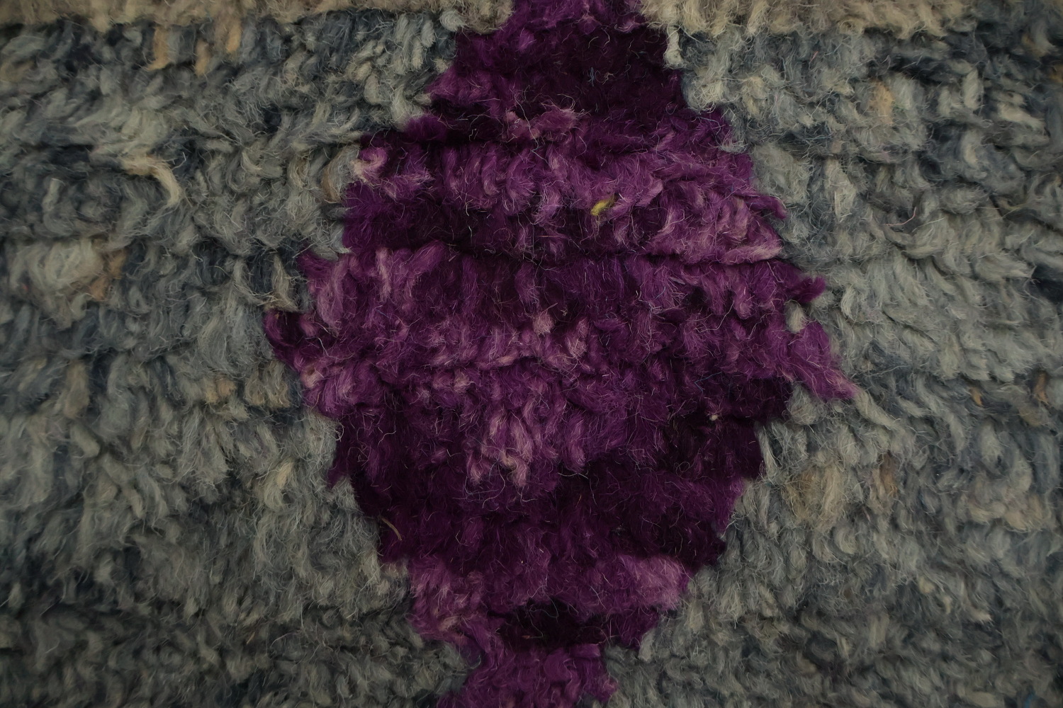 Handmade Plush Moroccan Purple Area Rug 6x9
