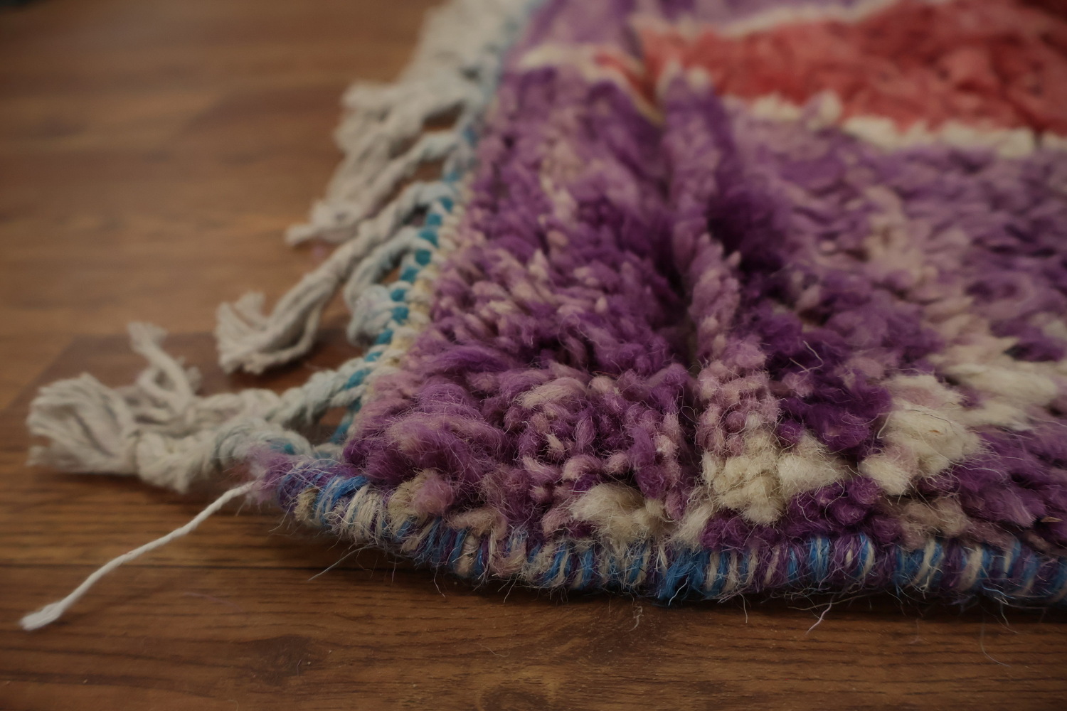 Handmade Plush Moroccan Purple Area Rug 6x9