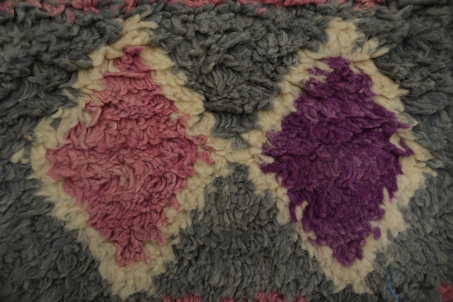 Artisan Plush Moroccan Area Rug 6x9 with Exotic Diamond Designs