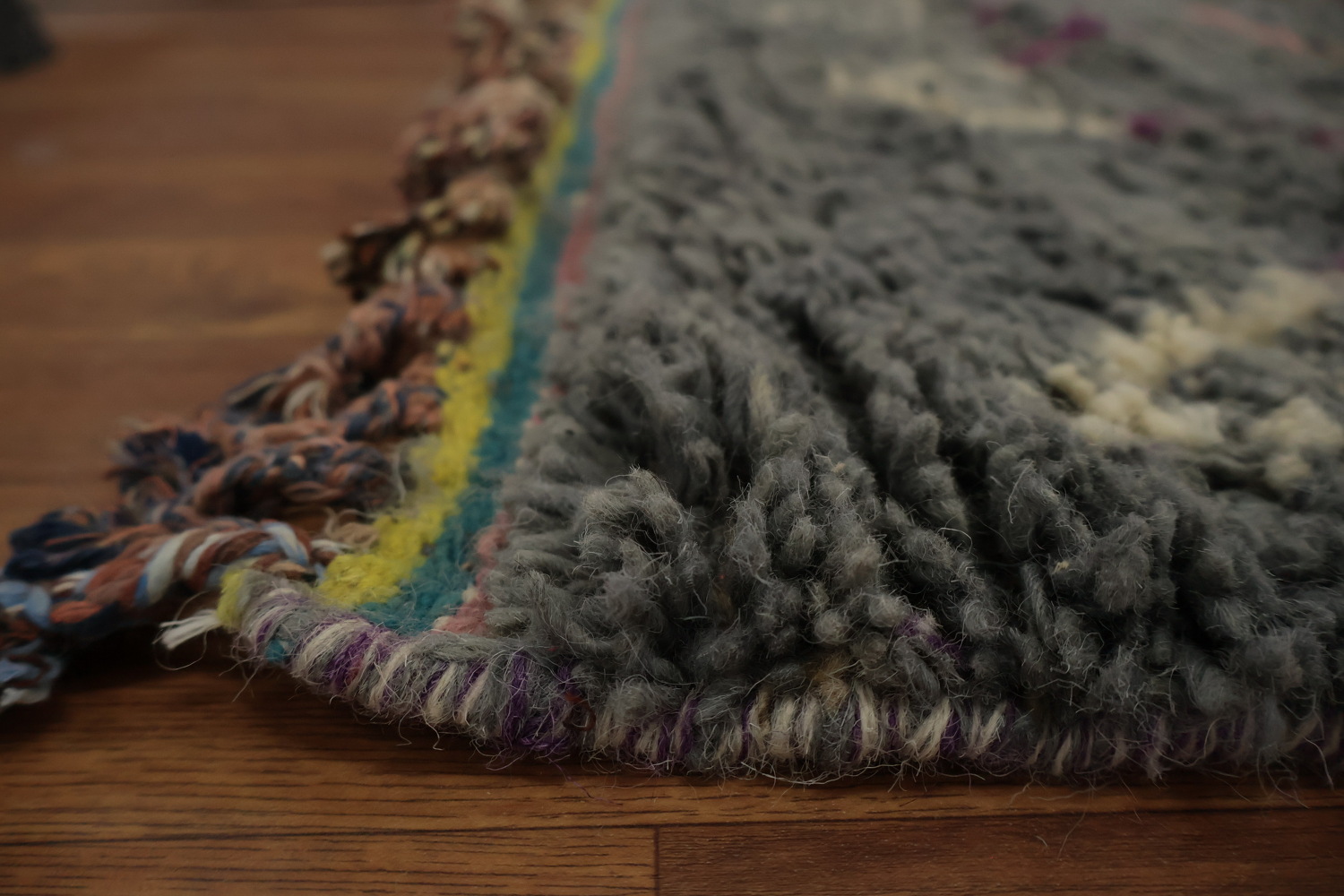 Artisan Plush Moroccan Area Rug 6x9 with Exotic Diamond Designs