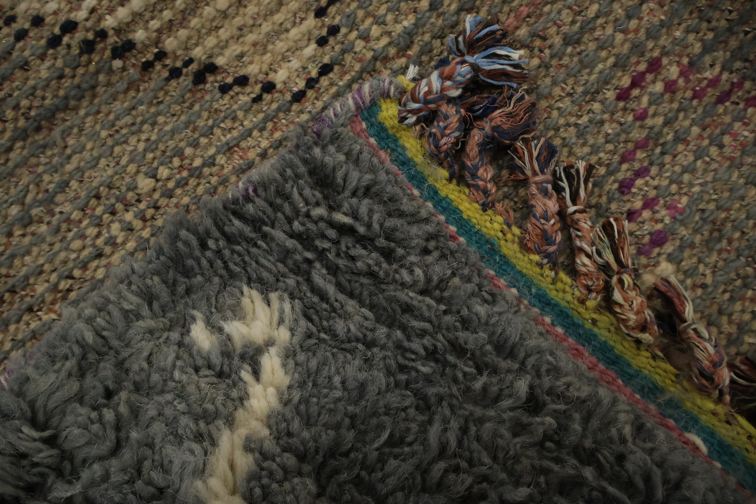 Artisan Plush Moroccan Area Rug 6x9 with Exotic Diamond Designs