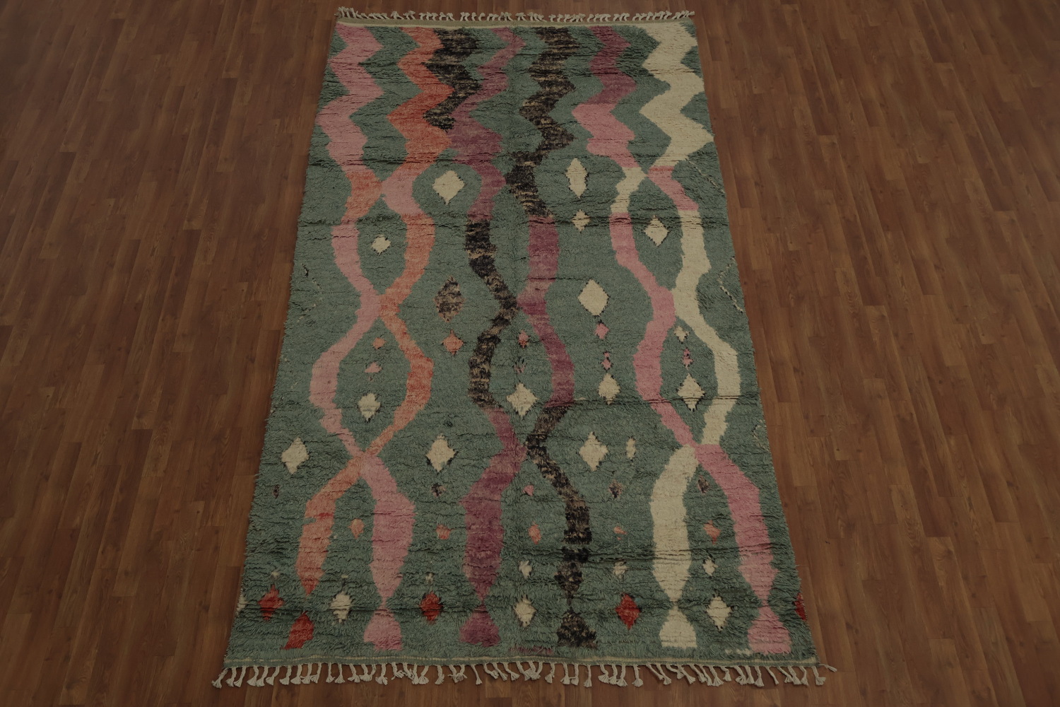 Handmade Wool Moroccan Oriental Area Rug 6x11